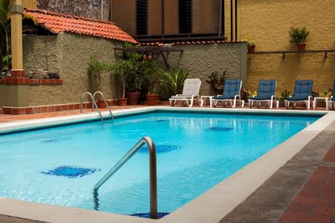 Kapok Hotel Pool in Trinidad