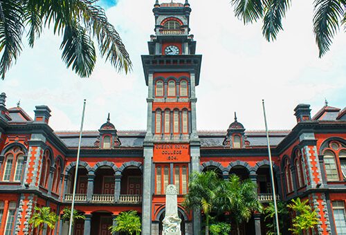 Queen's Royal College - the Magnificent Seven in Port of Spain Trinidad