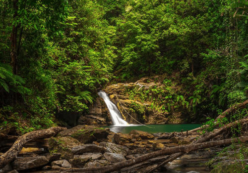 Rio Seco Waterfall in Trinidad