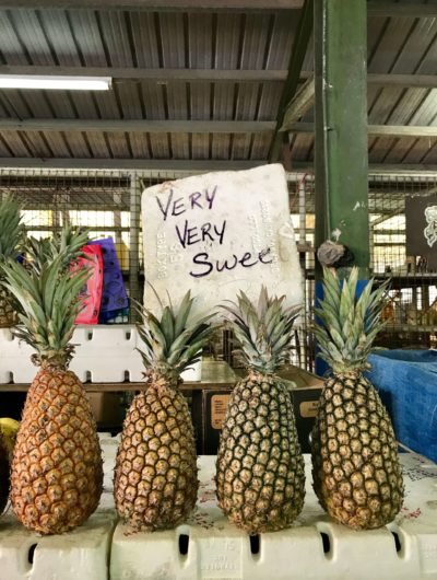 Chaguanas Market Pineapple Sign
