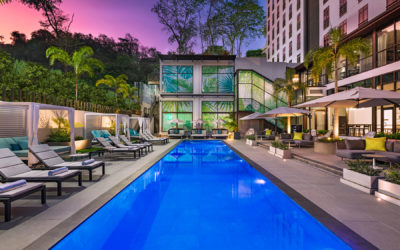 Pool in the Evening at The BRIX Autograph Collection - Hotel in Port of Spain, Trinidad