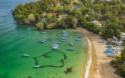 Las Cuevas Bay in Trinidad